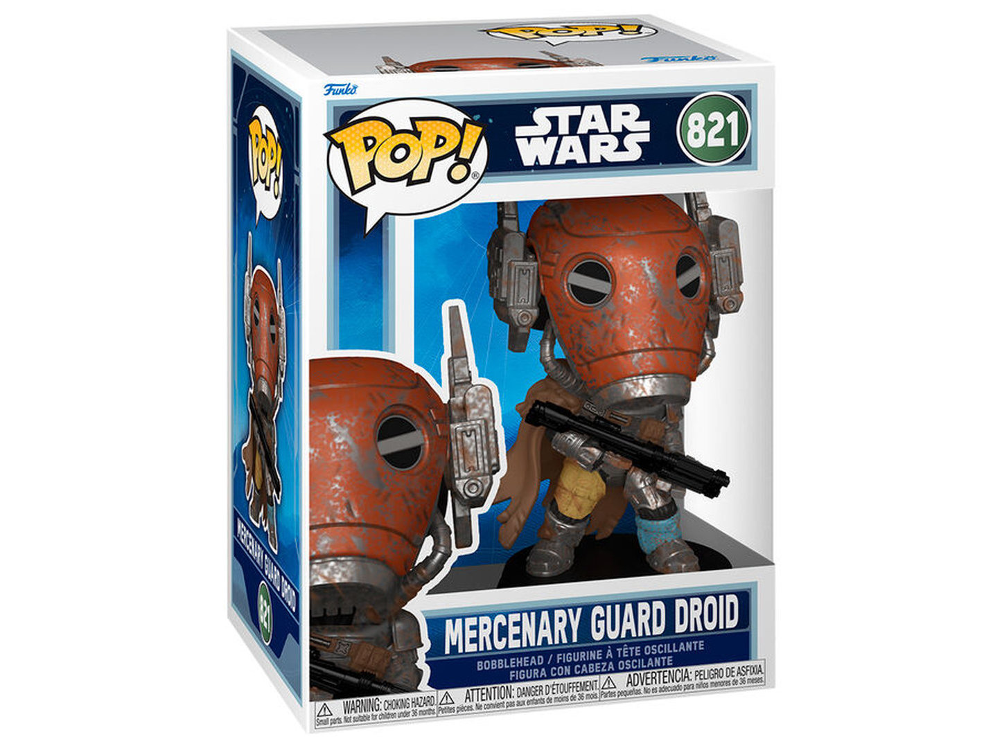 Figura pop! funko star wars: m&g- mercenary guard droid