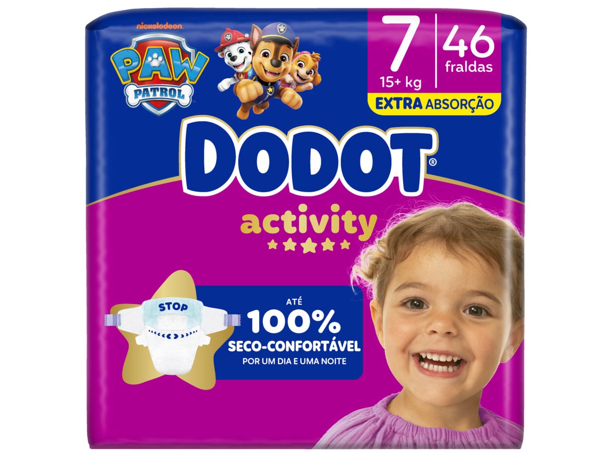 Fraldas dodot activity t7 46un