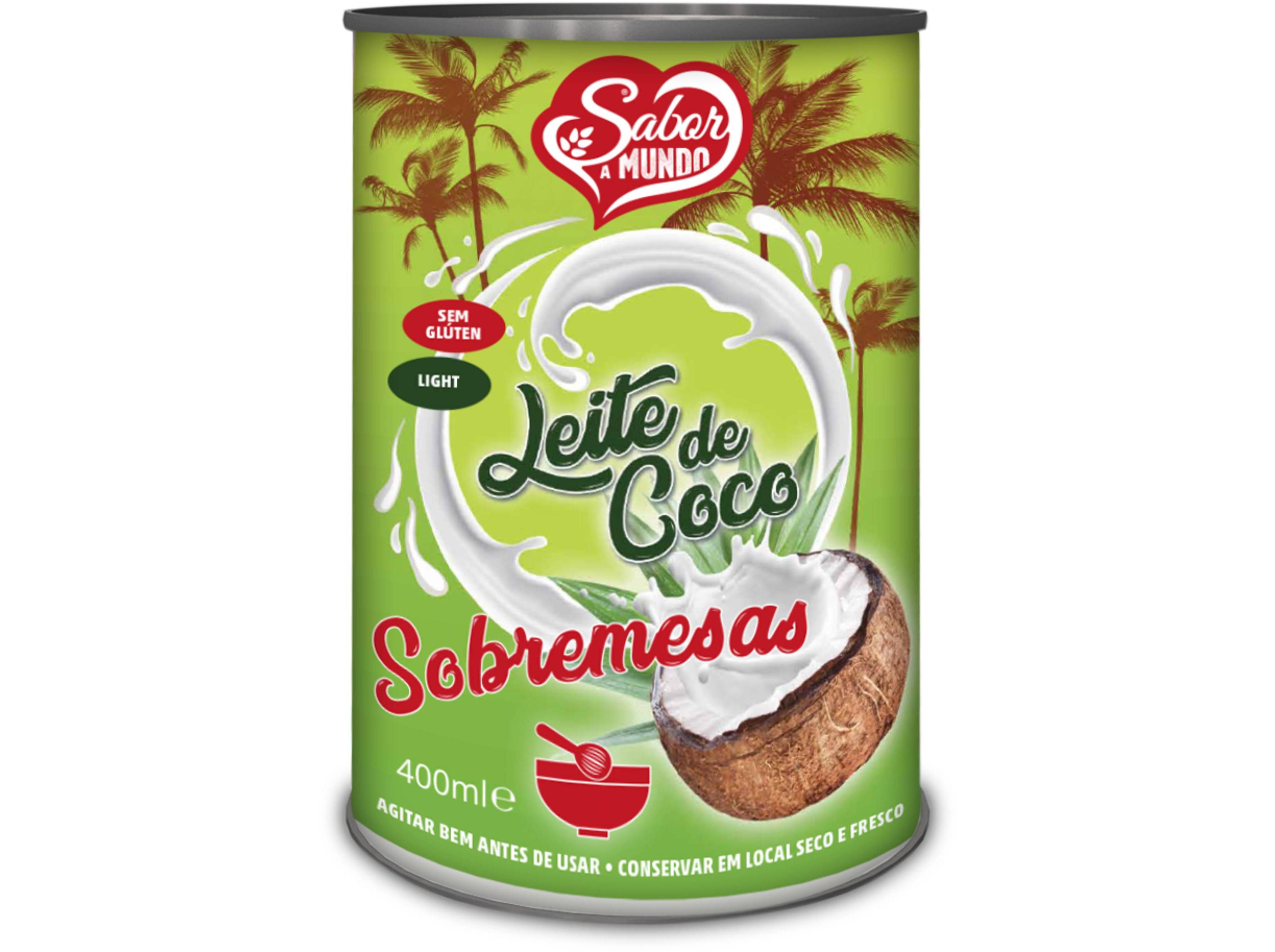 Leite Coconut De Côco Para Sobremesa 400ml Coconut