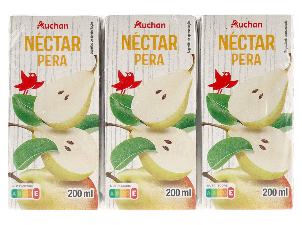 Néctar Auchan Pêra 3x200ml Auchan