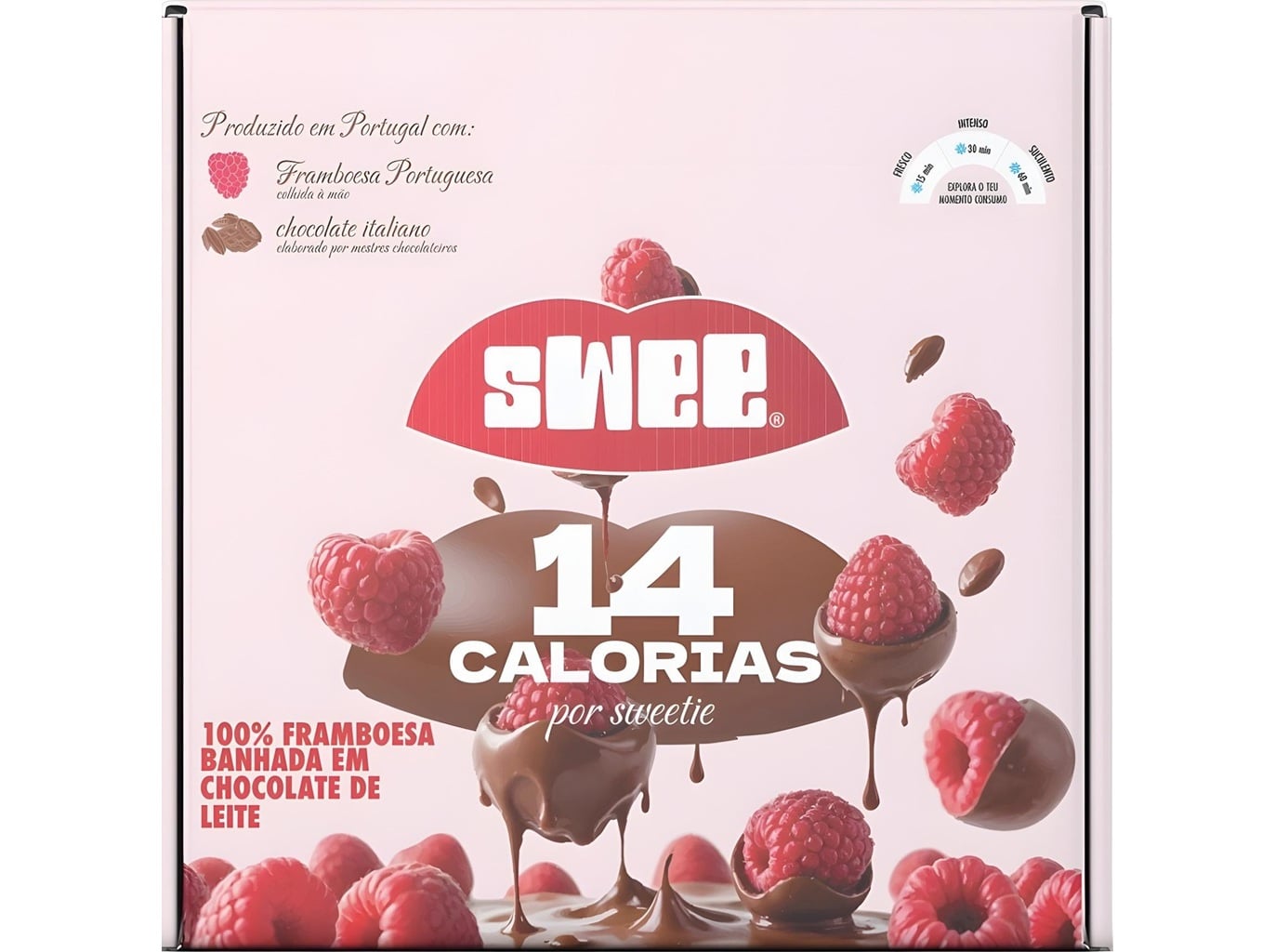 Sweeties swee framboesa e chocolate de leite 140g