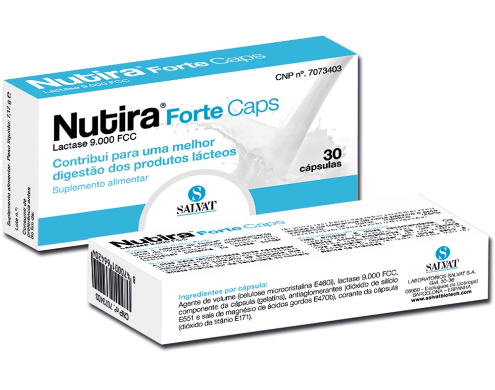 Suplemento Nutira Lactase Forte 30 Capsulas Nutira