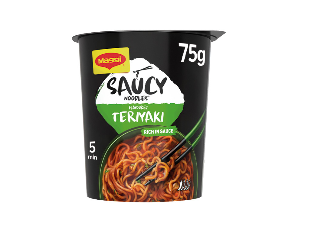 Noodles maggi saucy noodle teriyaki cup 75g