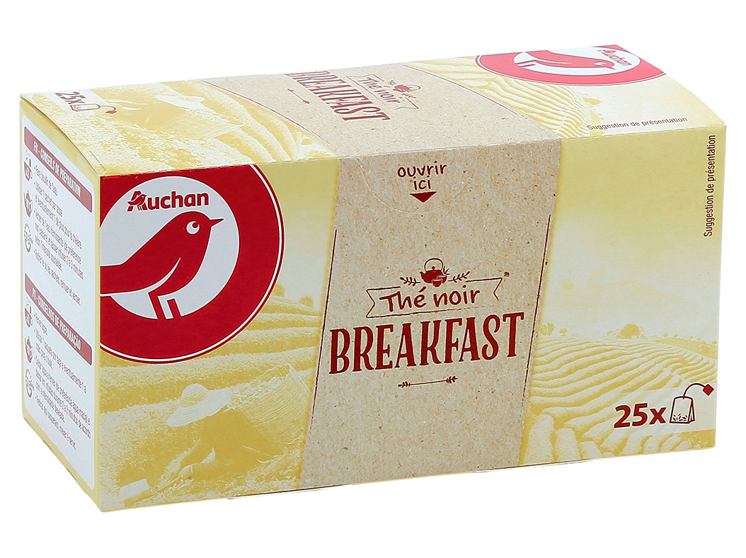 Chá Preto Auchan English Breakfast 25 Saq (50 Auchan