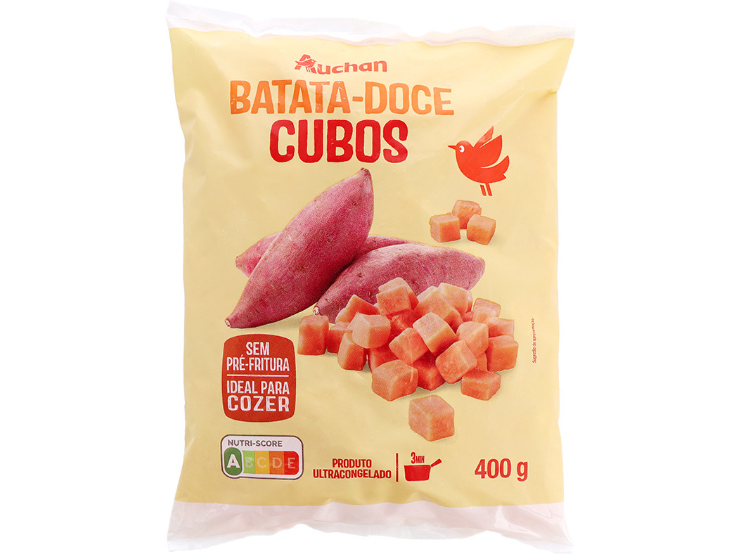 Batata Doce Auchan Em Cubos Para Cozer 400g Auchan