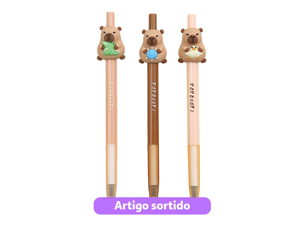 Lápis infinito cute capivara modelos sortidos