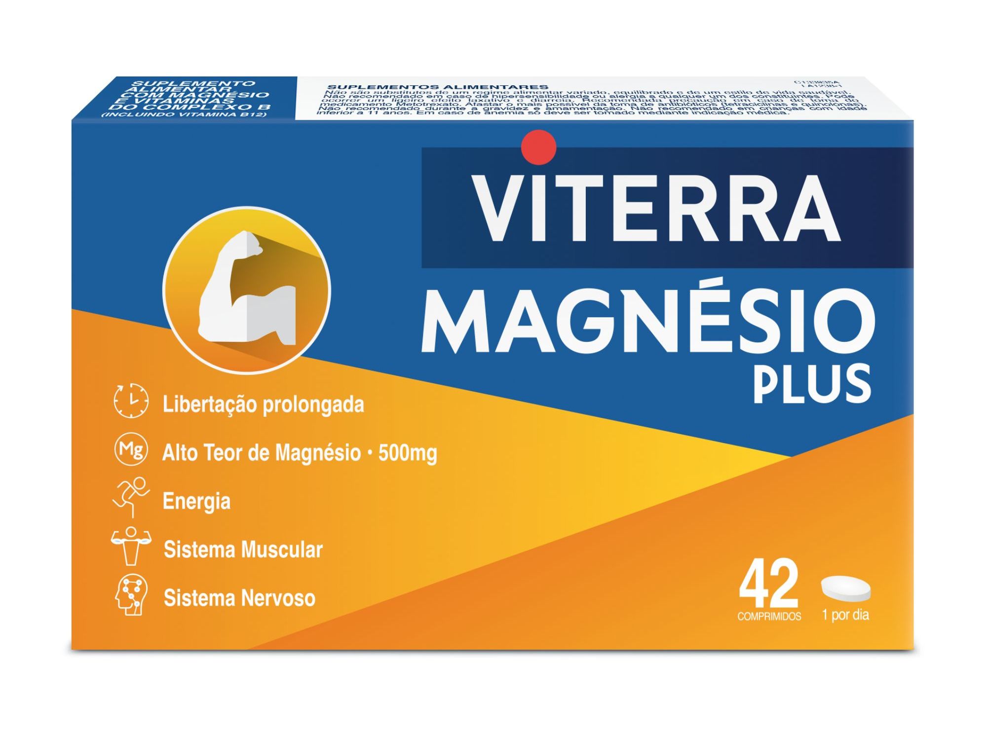 Suplemento Viterra Magnésio Plus 42 Comprimidos Viterra