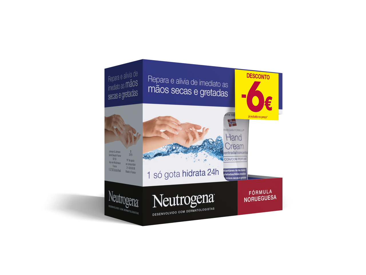 Cremes mãos neutrogena com perfume 2x50ml