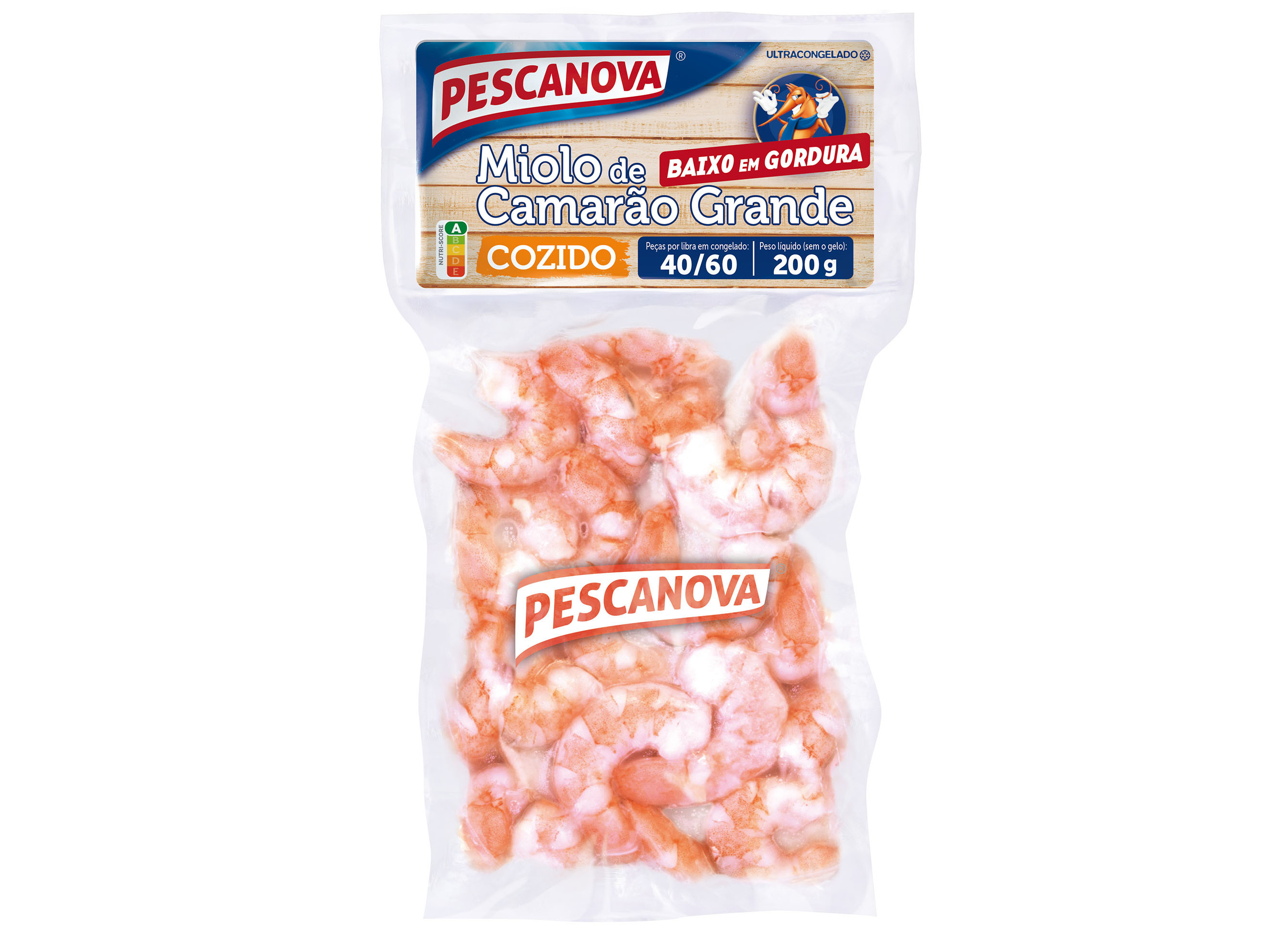 Miolo De Camarão Pescanova Grande Cozido 40-60 200g Pescanova