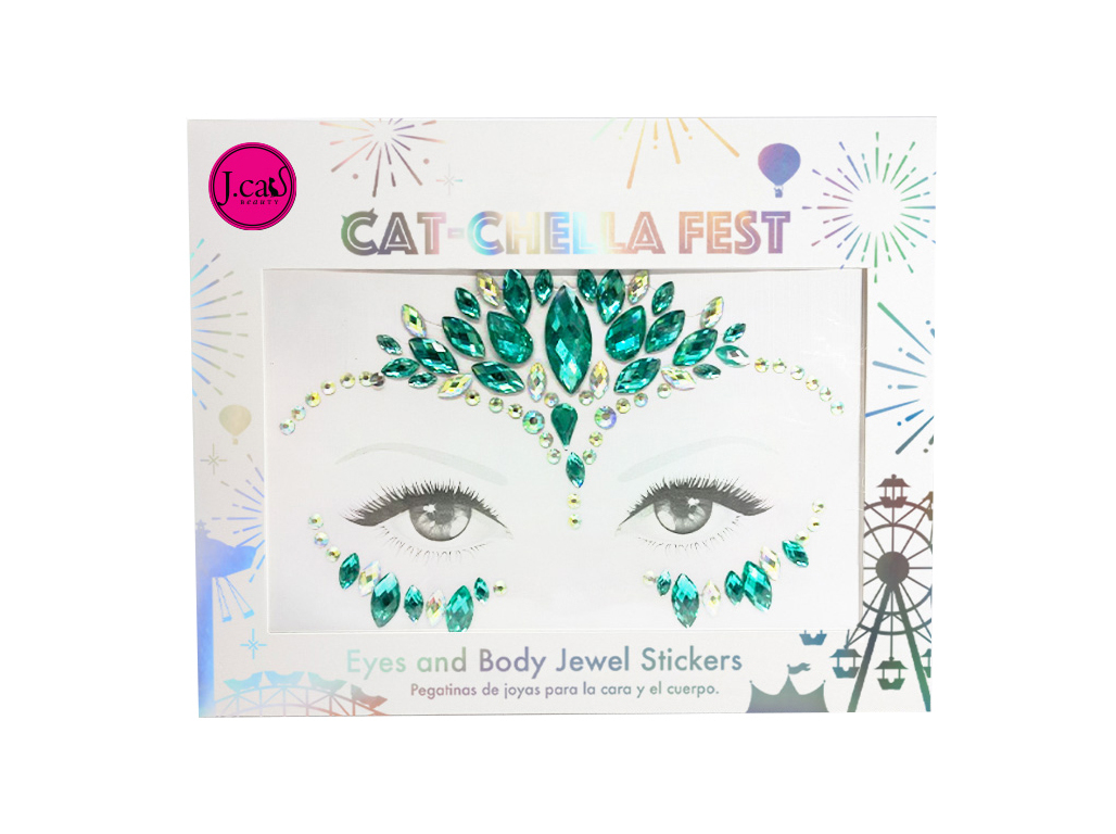 Joia adesiva jcat cor esmeralda