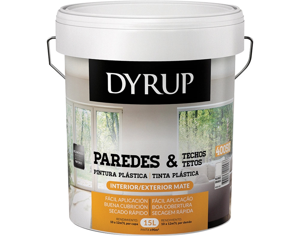 Tinta dyrup paredes e tetos branco 15l