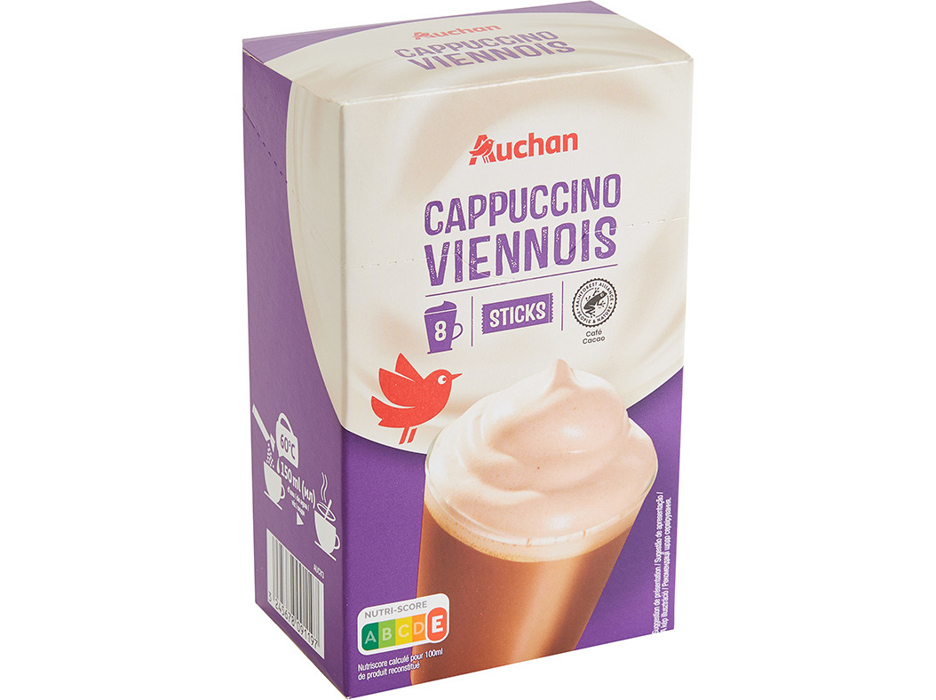 Cappuccino Auchan Vienense (18gx8un) 144g Auchan