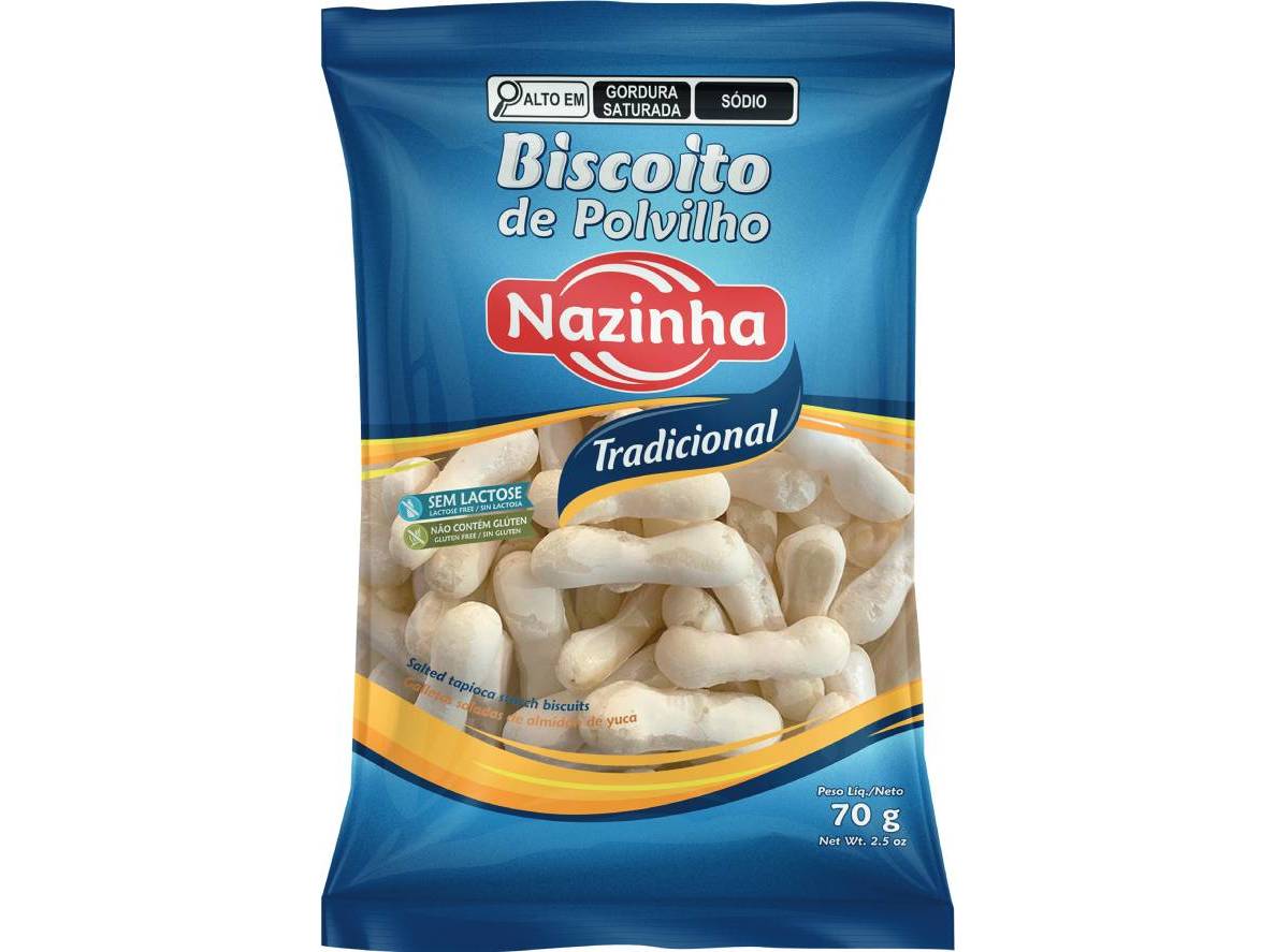 Biscoito Polvilho Nazinha Tradicional 70g Nazinha