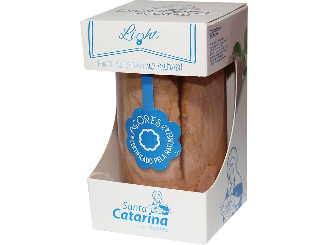 Filete atum santa catarina ao natural vidro 250(175)g