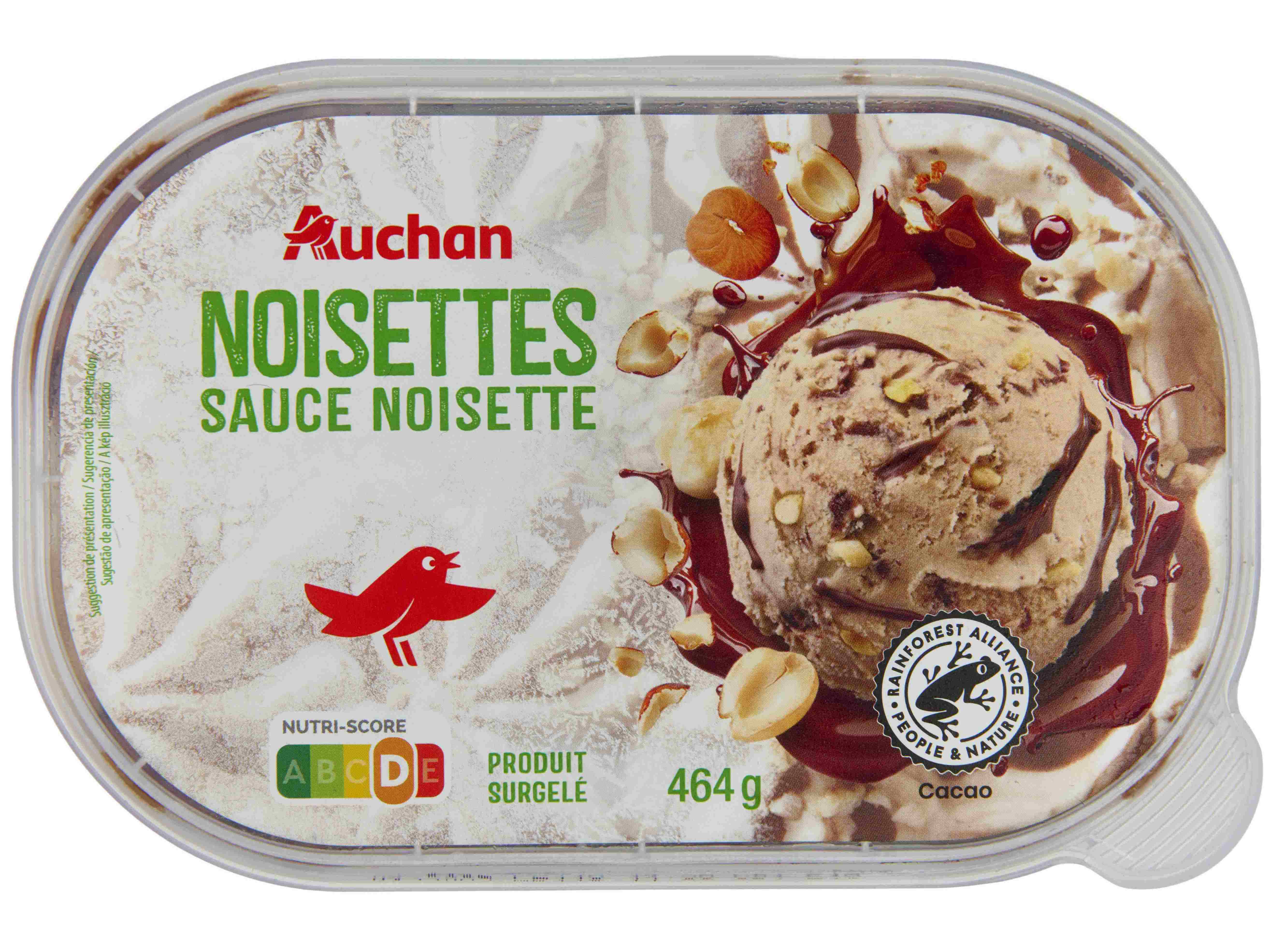 Gelado Auchan Avelã Com Molho De Avelã 900ml Auchan