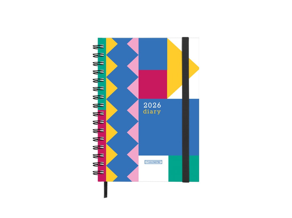 Agenda Semanal 2026 A5 Makenotes Espiral Bloc Color 12meses
