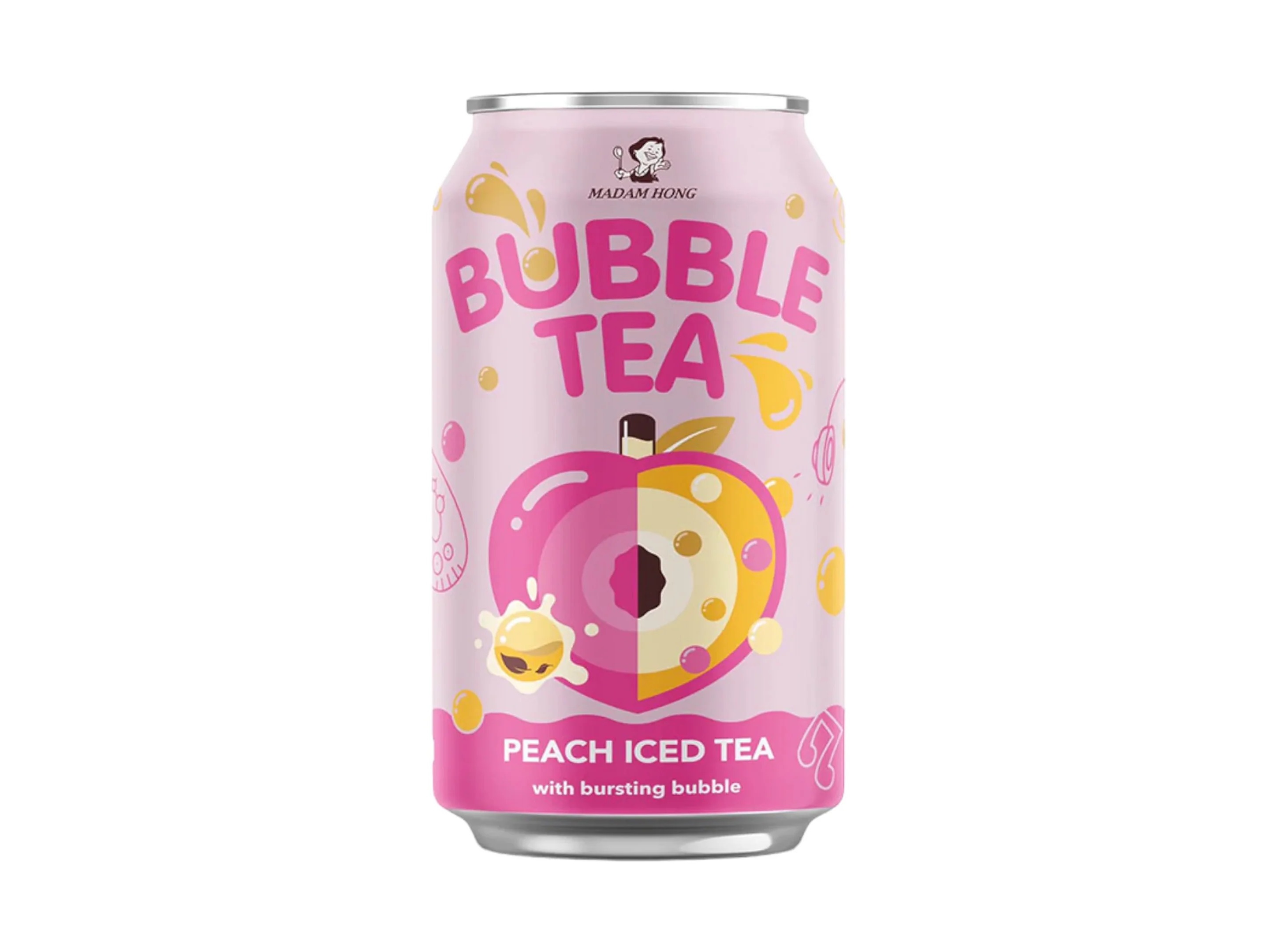 Bubble Tea Madam Hong Lata Pêssego 0.32l