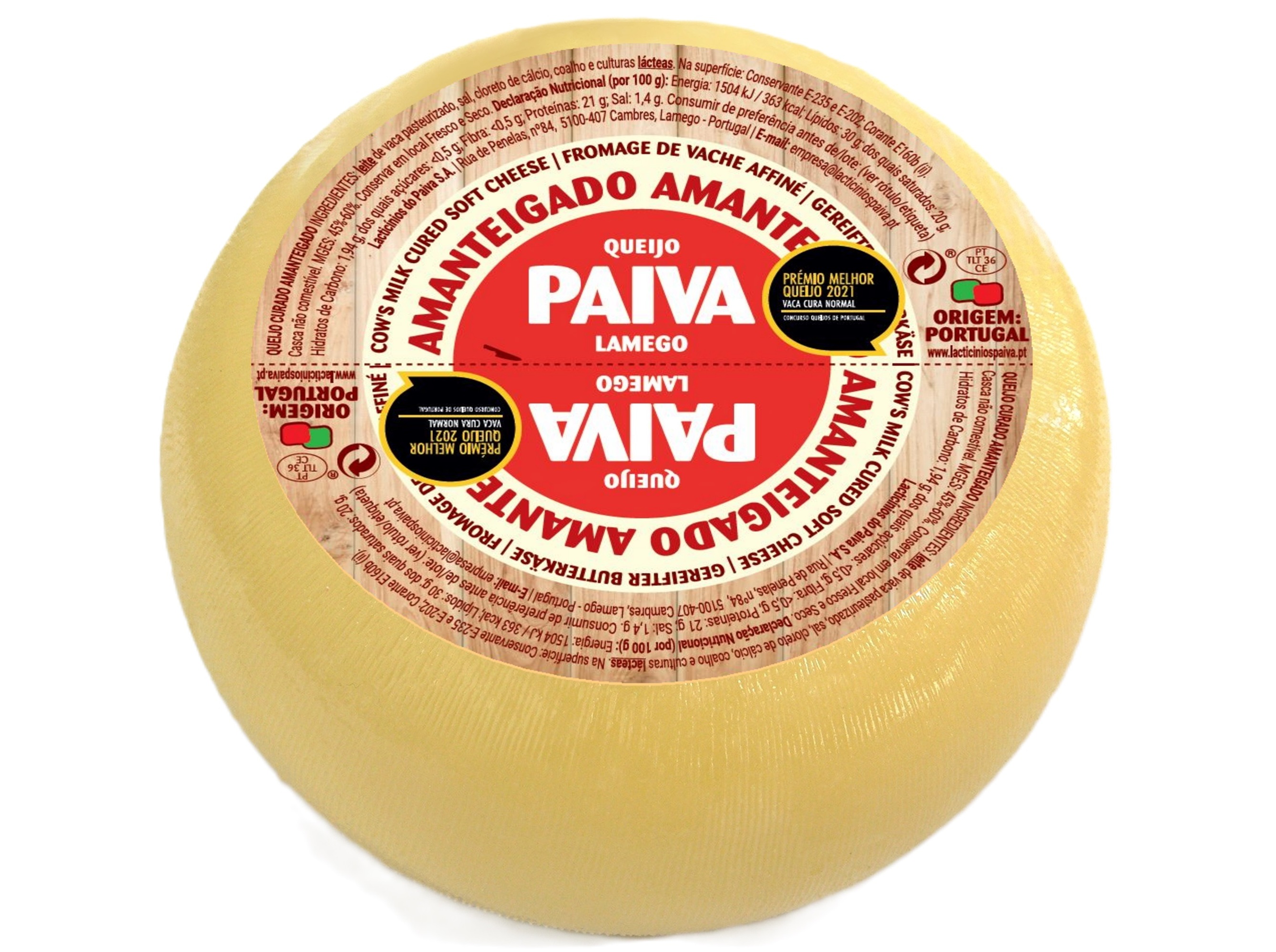 Queijo Amanteigado Paiva Kg Paiva