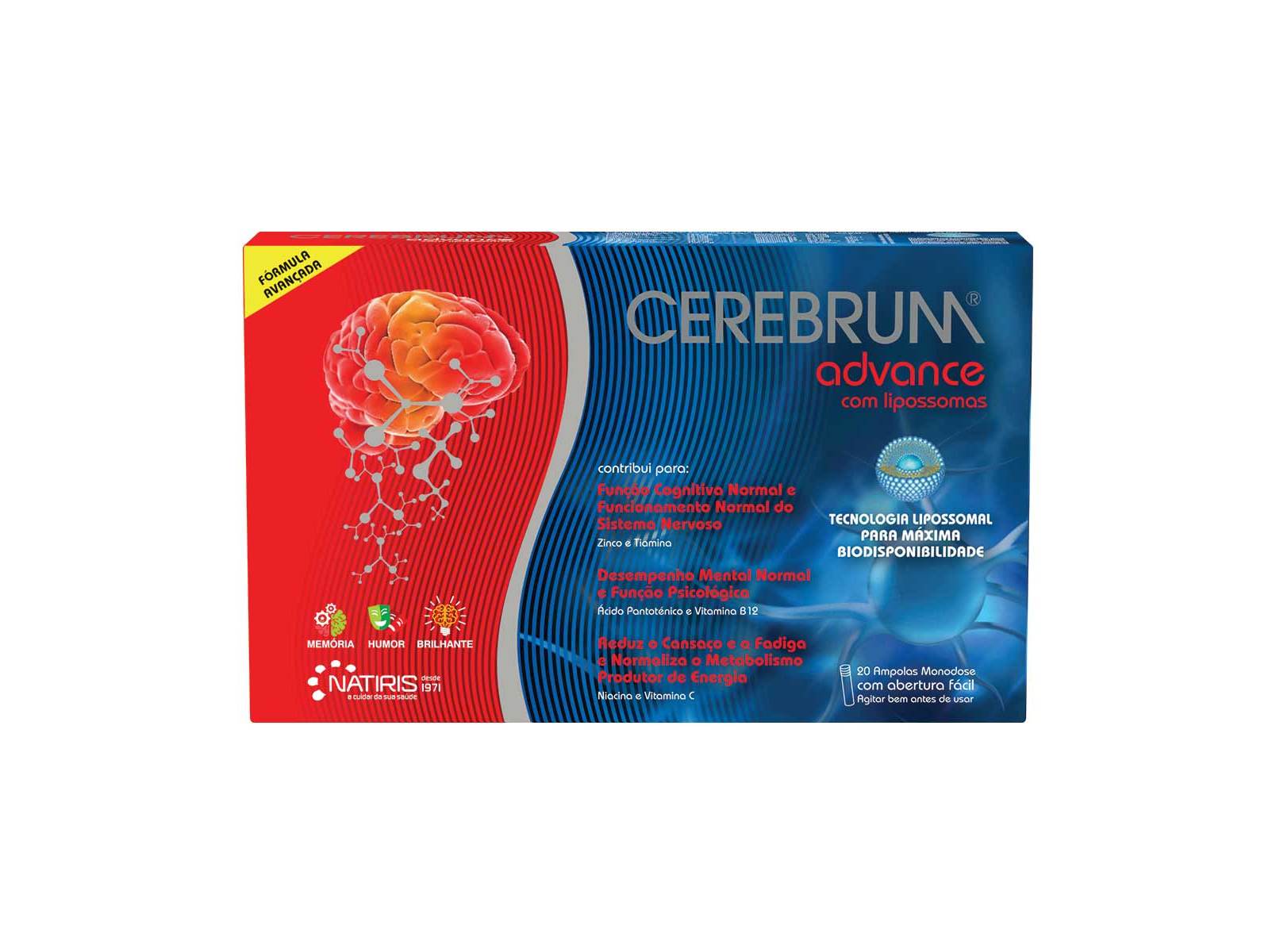 Suplemento Cerebrum Advance 20 Ampolas Cerebrum