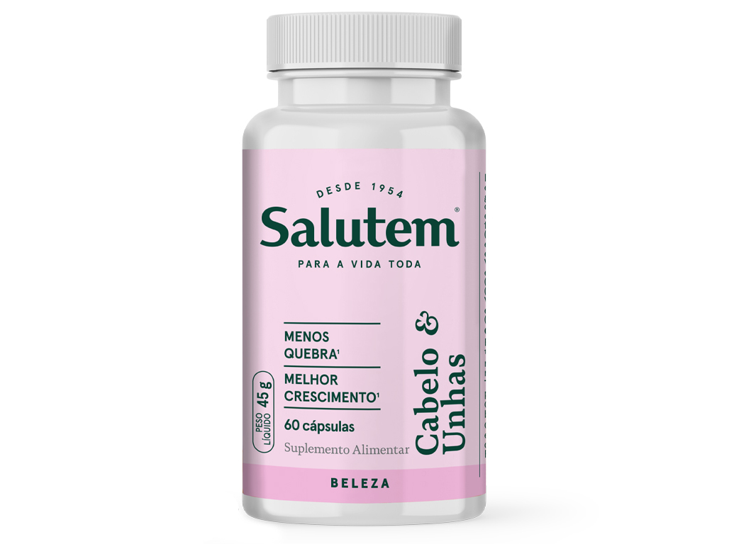 Suplemento Salutem Cabelo E Unhas 60 Cápsulas Salutem