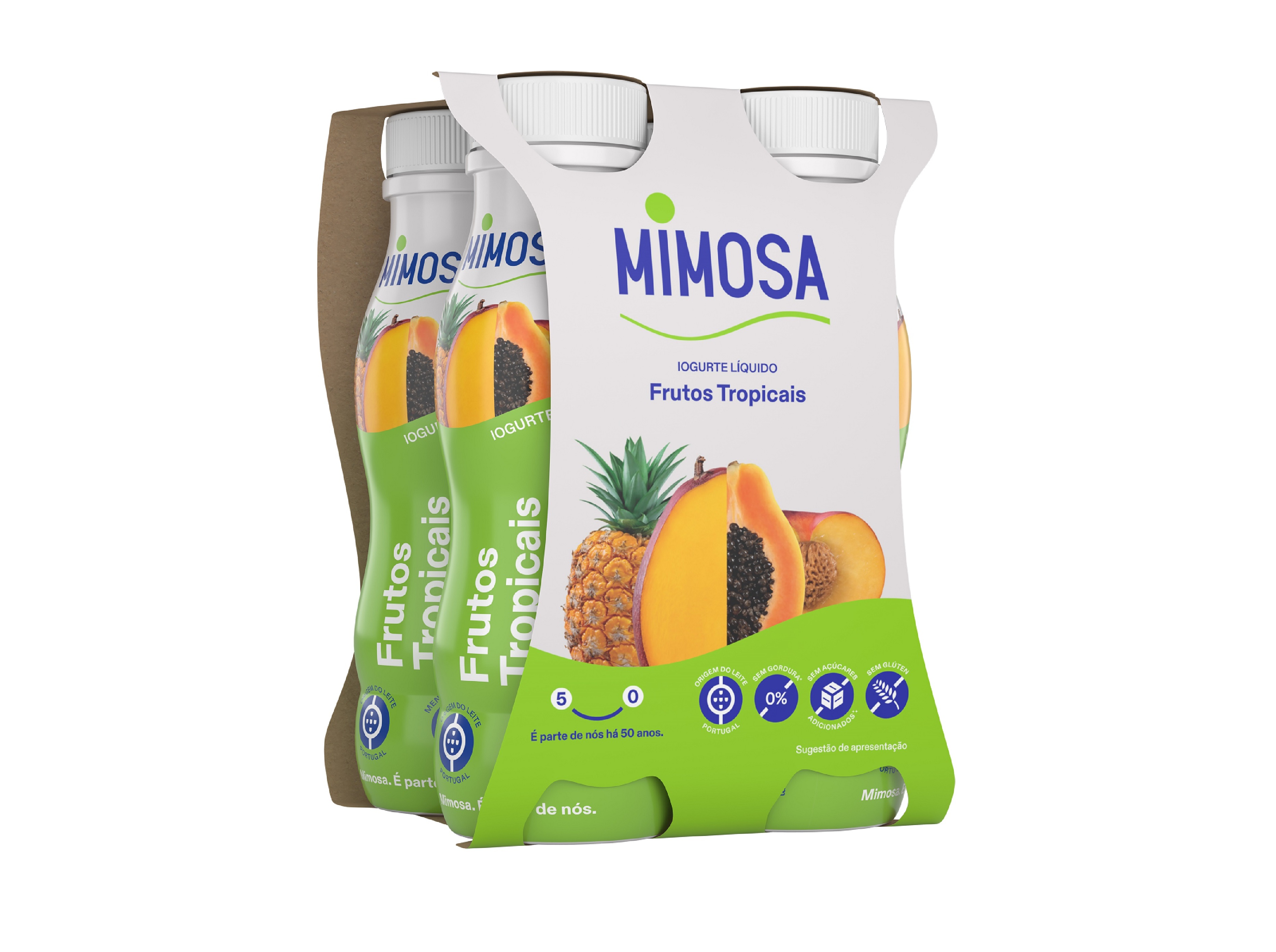 Iogurte Liquido Mimosa Frutos Tropicais 4x151ml Auchan