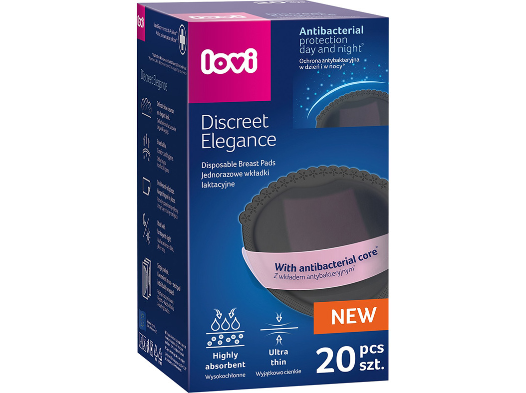 Discos amamentação lovi preto 20 un