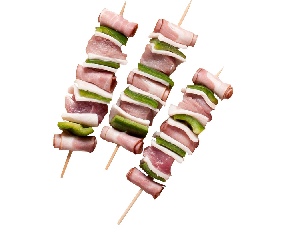 Espetadas Porco Com Bacon Kg Auchan