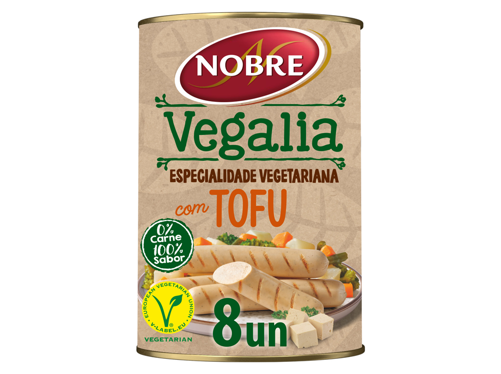 Salsichas Tofu Nobre Frasco 5 Un 360(200)g