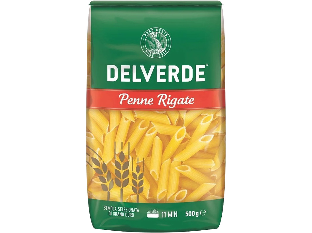 Delverde Penne Lisce Selezionata Di Grano