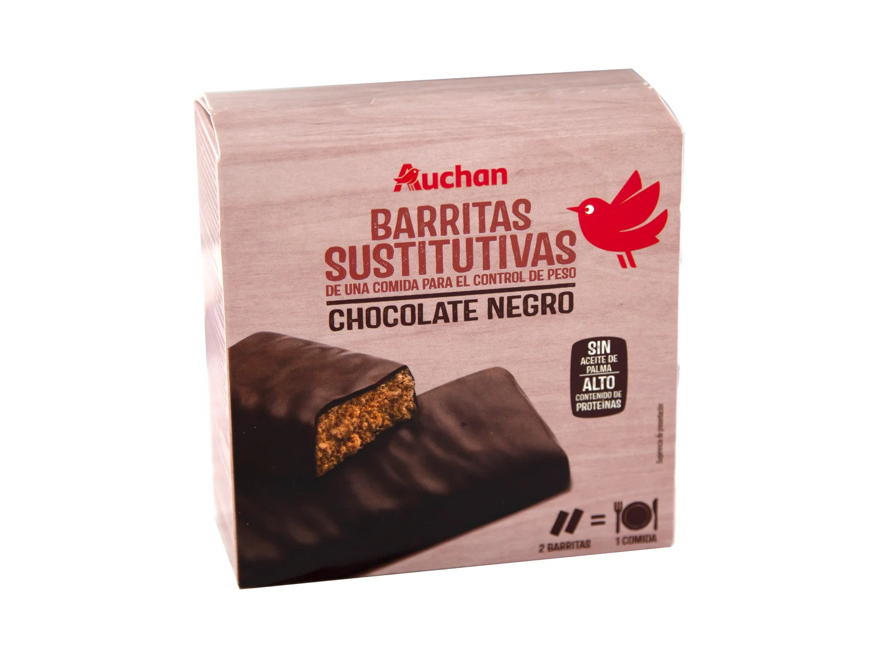 Barritas Auchan Substitutas De Refeição Chocolate Preto 6un 192g Auchan