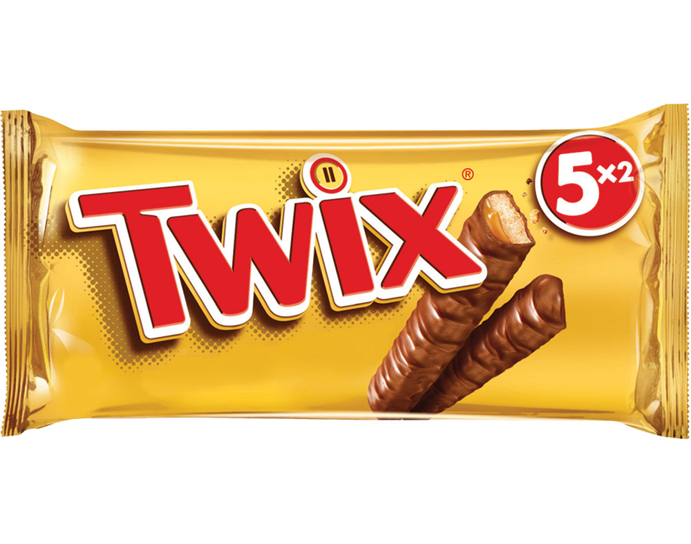 TWIX - Chocolate Twix Snack 5 Pack 50g Chocolate Twix Snack 5 Pack 50g