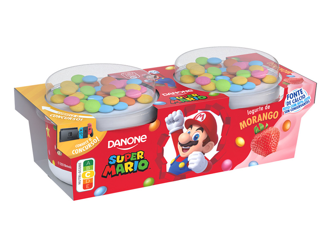 Iogurte Danone Super Mário Morango 2x110g