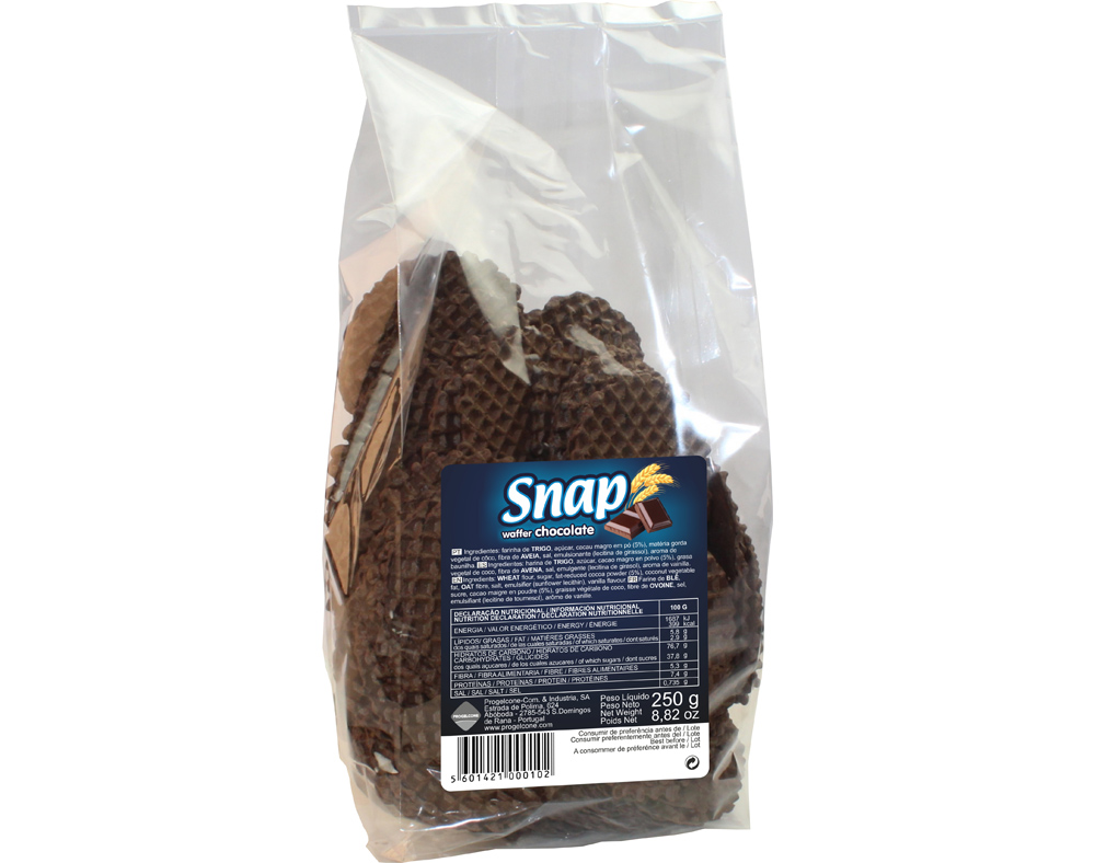 Bolacha Snapy Waffer Chocolate 250g Snapy