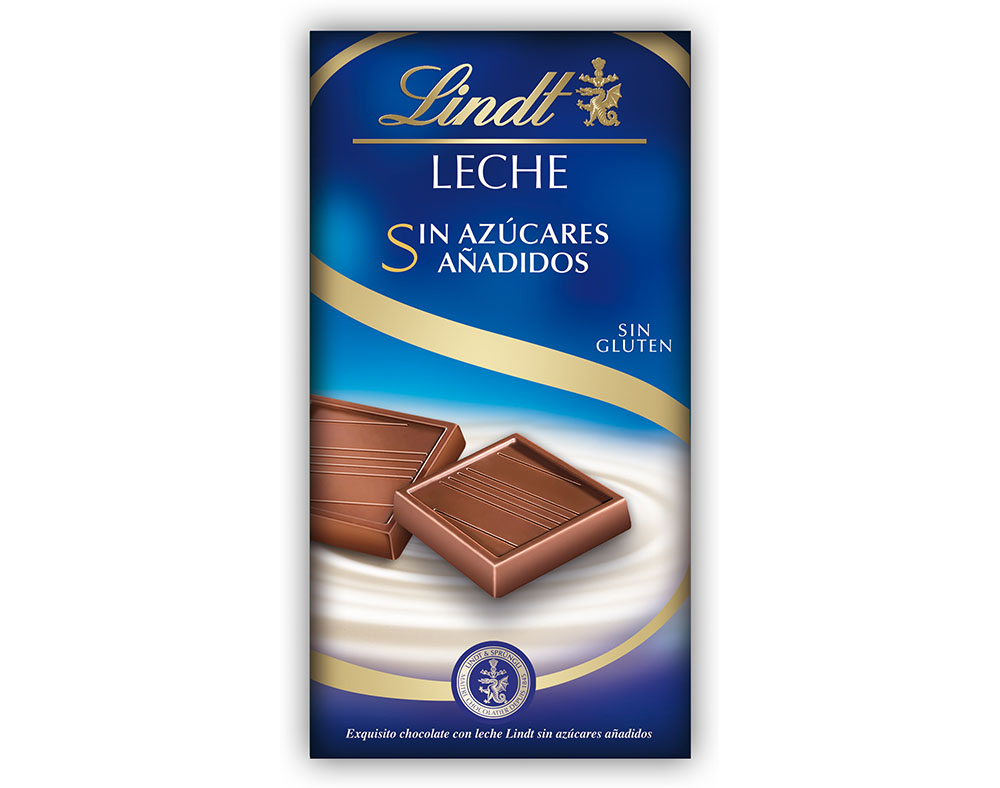 Chocolate lindt leite sem açúcar e sem glúten 100g