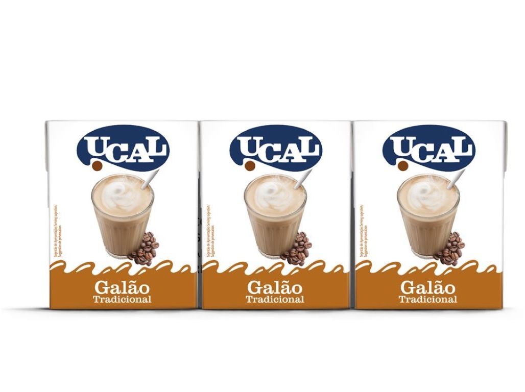 Galão ucal leite com café 3x200ml