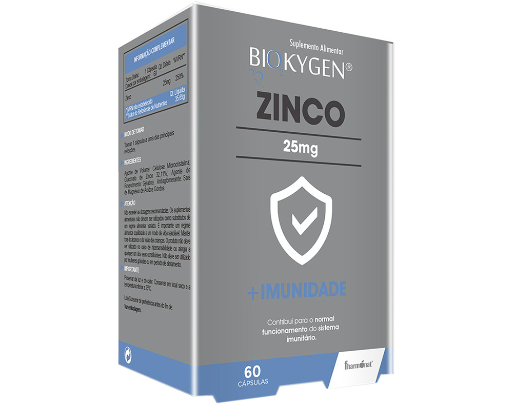 Suplemento Biokygen Zinco 60caps Biokygen