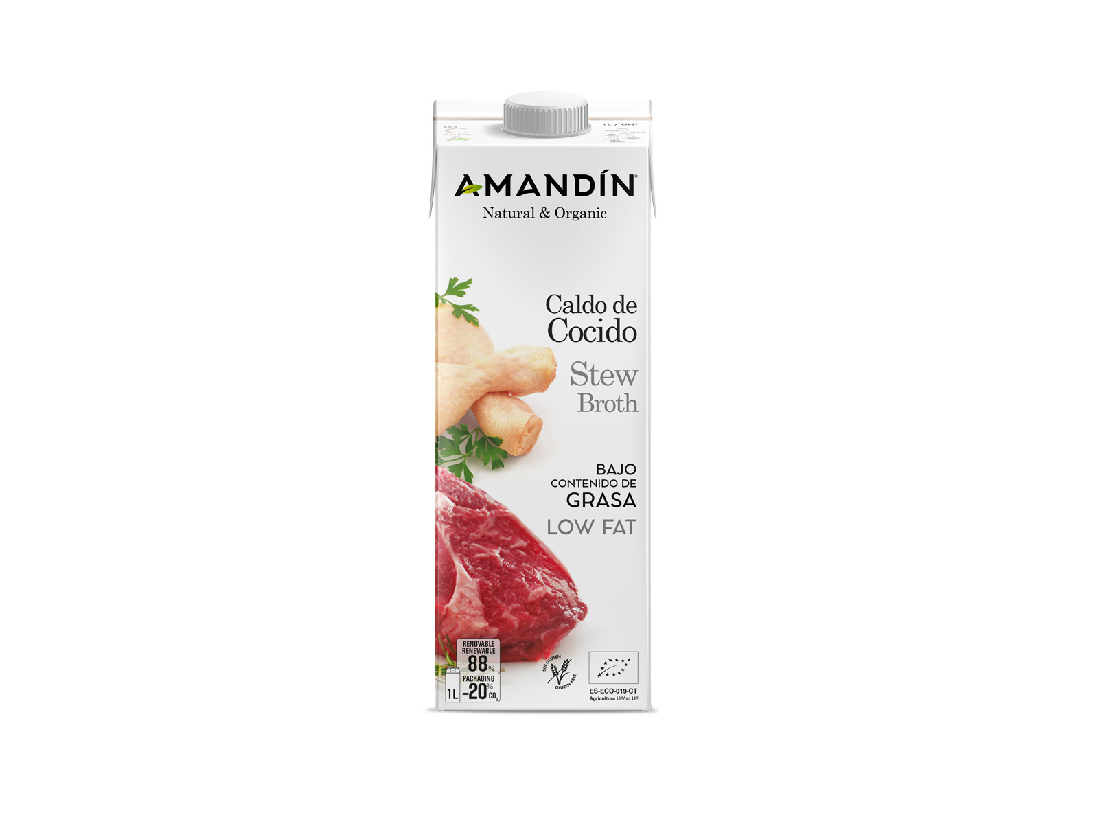 Caldo De Cozido Amandín Bio 1l Amandín