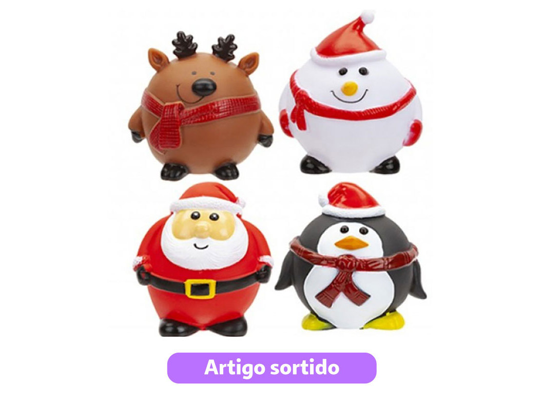 Brinquedo Natal Cão Do Art Vinil 13x9cm Modelos Sortidos