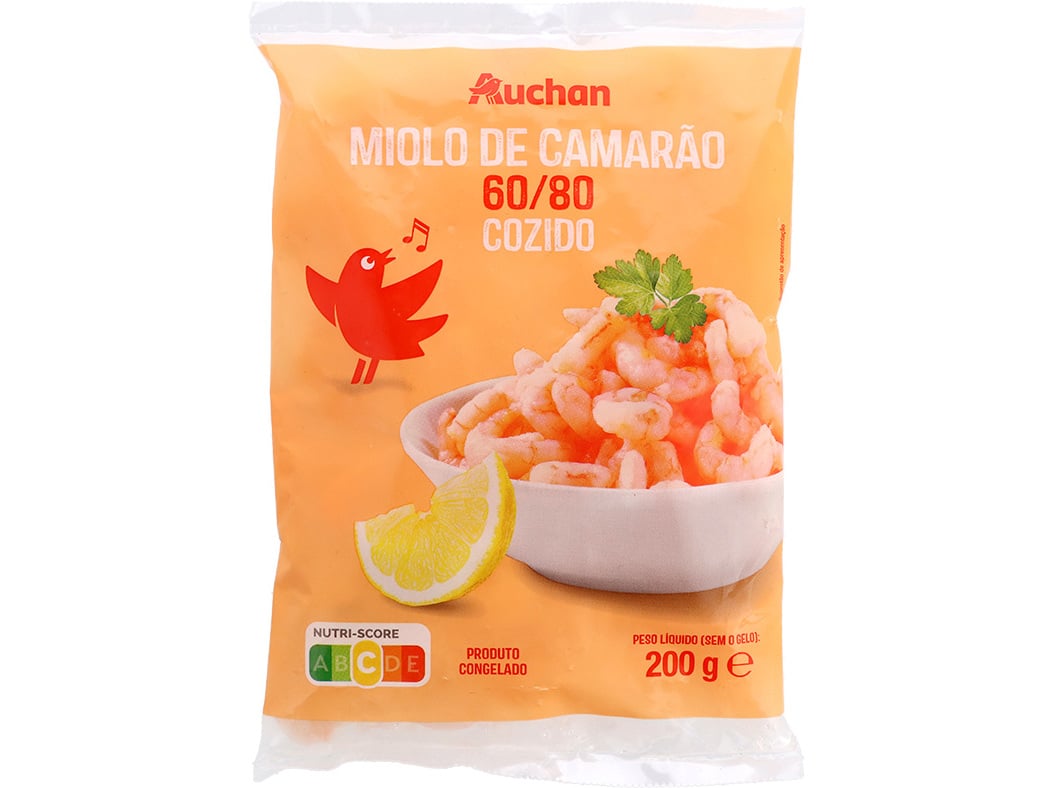 Miolo De Camarão Auchan 60/80 Cozido 200g Auchan