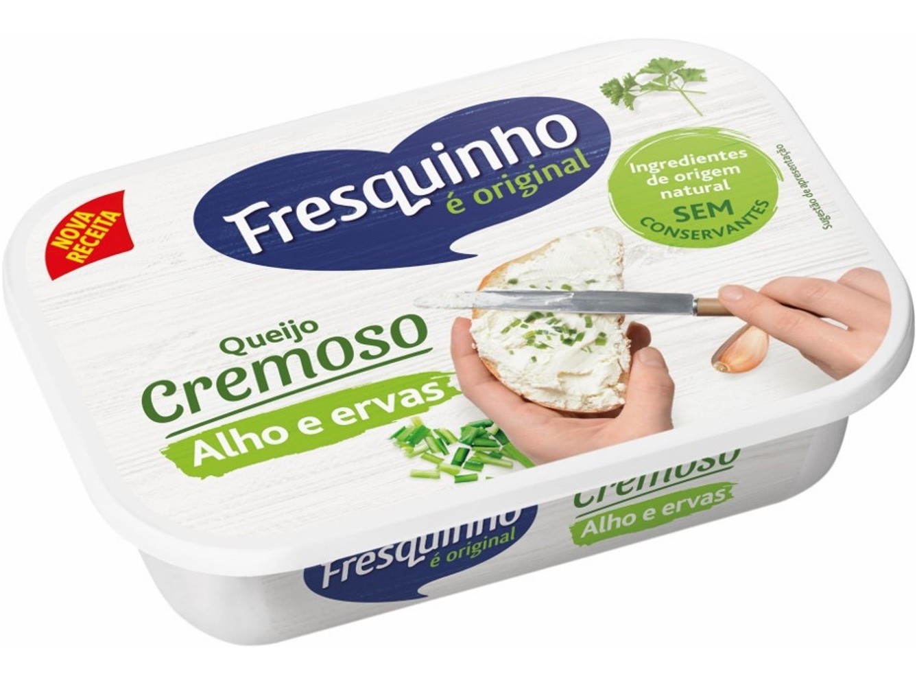 Queijo para barrar fresquinho alho & ervas 125g