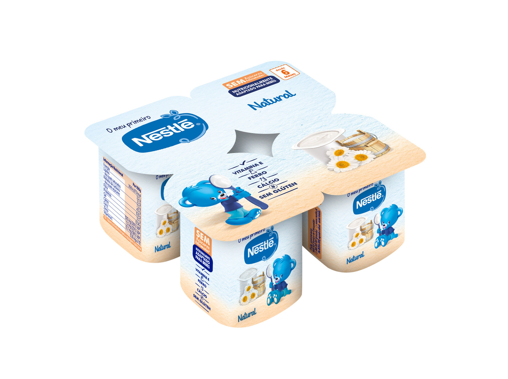 Iogurte Bebé Natural +6 Meses Nestlé 400 g