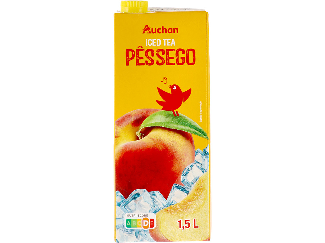 Iced Tea Auchan Pêssego Brick 1.5l Auchan
