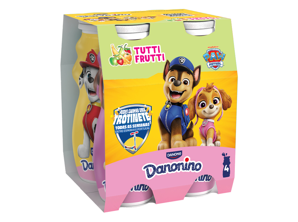 Iogurte Danonino Para Beber Tutti Frutti 4x100 G