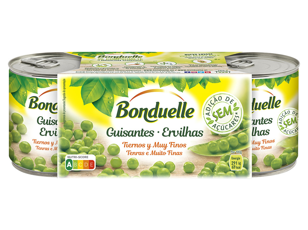 Ervilhas Bonduelle Sem Adição De Açucar 3x200(140)g