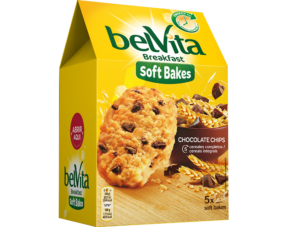 Bolacha Belvita Soft Bakes Com Pepitas Chocolate 250g Belvita