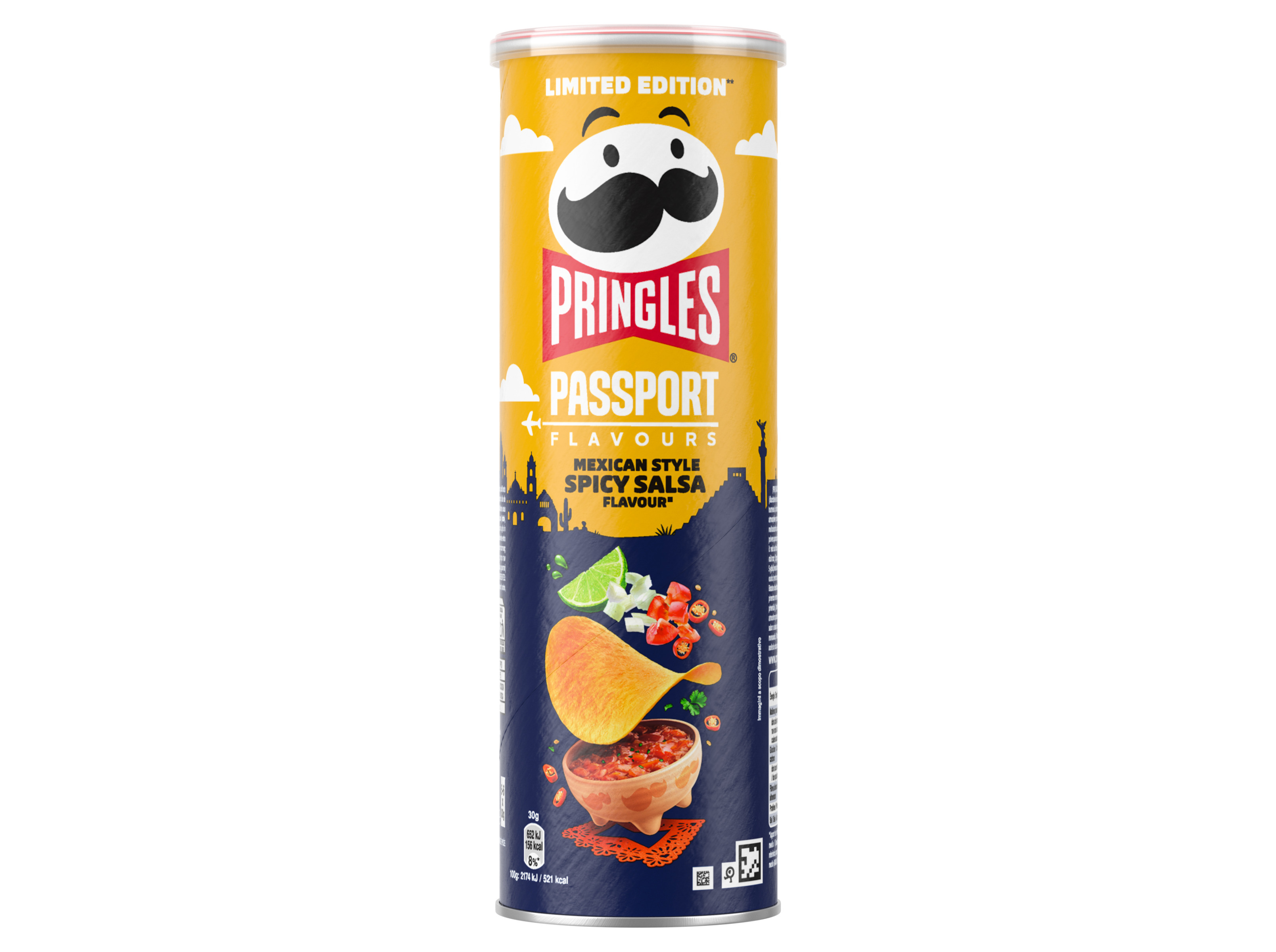 Aperitivo pringles mexican style spicy salsa 165g