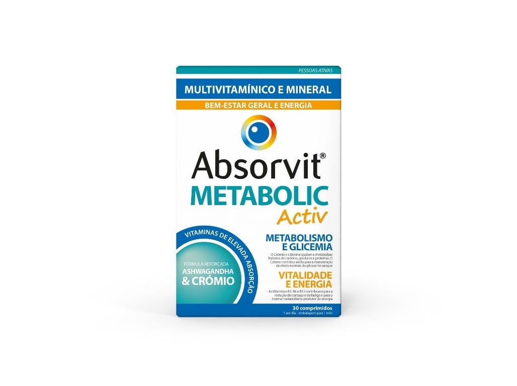 Suplemento Absorvit Metabolic Activ 30comp Absorvit