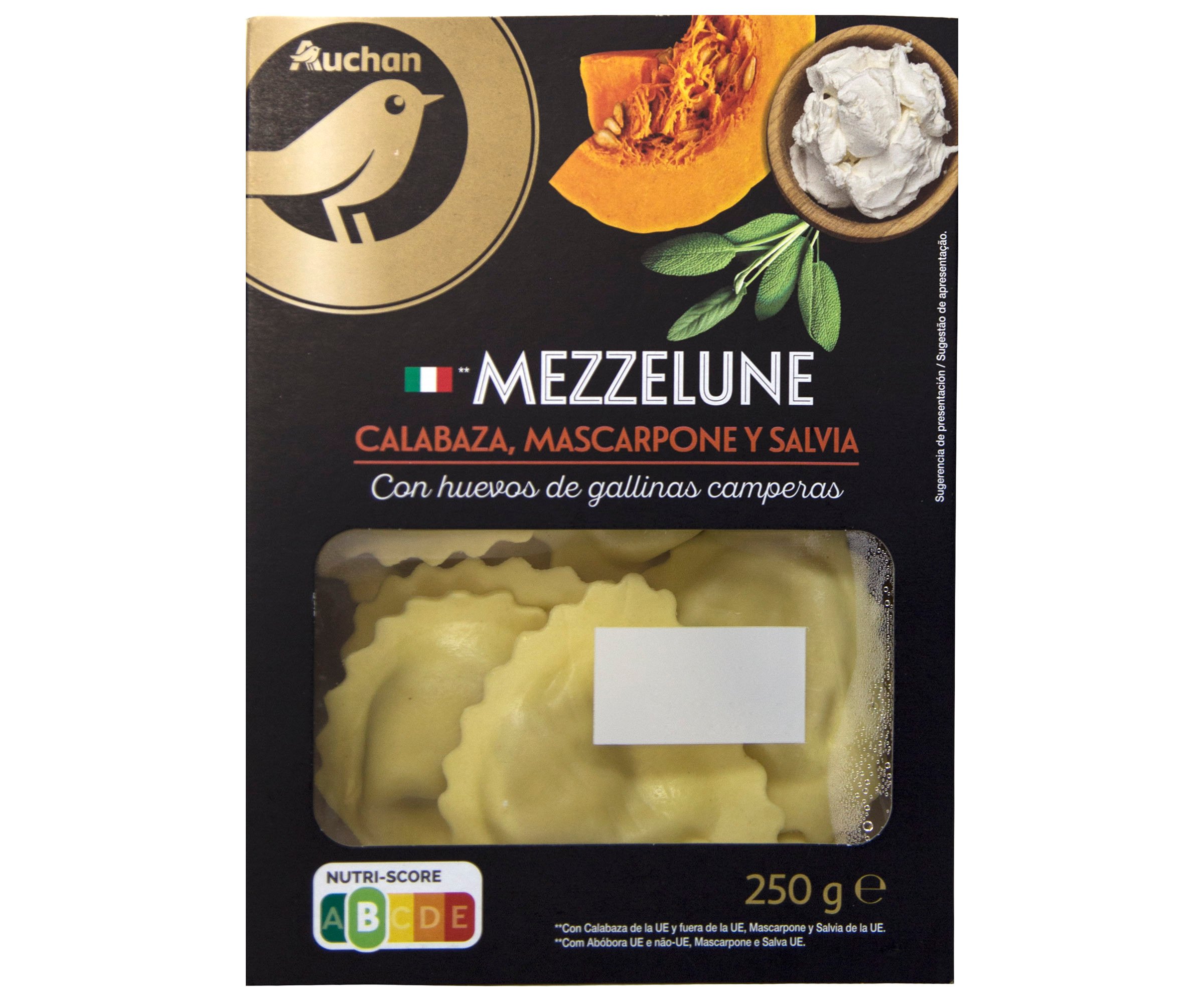 Mezzelune Abobora Mascarpone Auchan 250g Auchan Gourmet