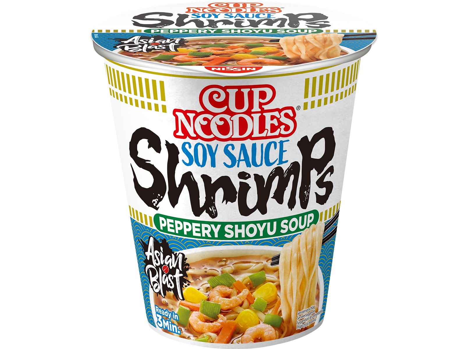 Cup nissin noodles camarão 63g