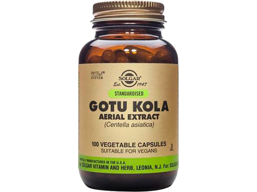 Suplemento Solgar Gotu Kola Cent Asia 100 Capsulas Solgar
